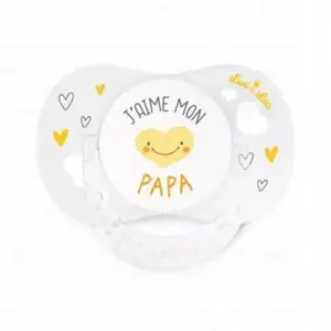 Luc et Léa Sucette essentiel j'aime Papa  0-6M pas cher
