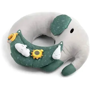 MAÏKA Coussin d'activités éléphant, polyester, avec tablette amovible ... pas cher