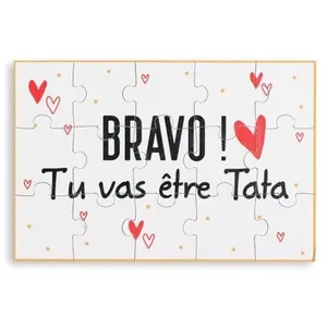 Puzzle Annonce Grossesse pour Tata - MAÏKA - Scène de vie - 15 pièces ... pas cher