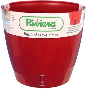 RIVIERA Pot rond Eva New en plastique - Ø 31 cm - 14,5 L - Rouge pas cher