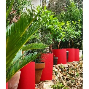 RIVIERA Bac Granit rond - 40 cm - Rouge pas cher