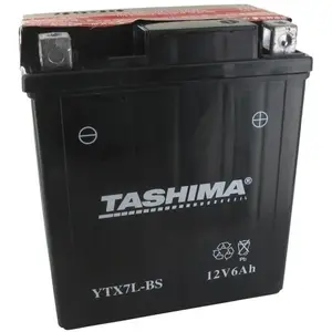 Batterie moto étanche FULBAT YTX7L-BS - 12V / 6Ah pas cher