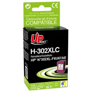 UPrint 302XL (F6U67AE) - Cyan/Jaune/Magenta pas cher