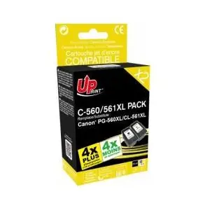 UPrint C-560XL/C-561XL - Pack de 2 - noir, couleur (cyan, magenta, jau... pas cher