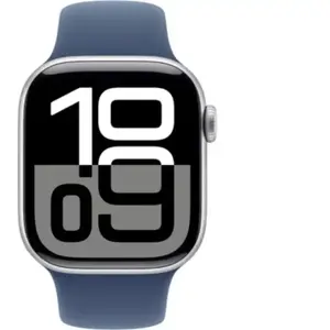 Montre connectée APPLE WATCH S10 42mm Argent/Bracelet Bleu pas cher