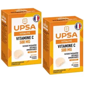 UPSA Vitamine C 500mg Comprimé à croquer 2x30 pas cher