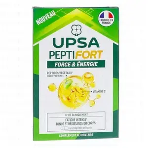 UPSA Peptifort Force & Energie - Fatigue intense Tonus résistance 60 comprimés pas cher