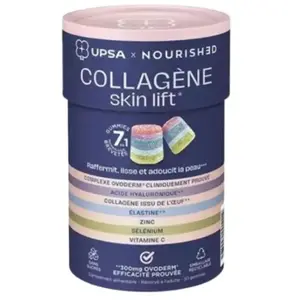 UPSA x Nourished Gummies 7en1 Collagène SkinLift - Anti-age - 30 Gummies pas cher