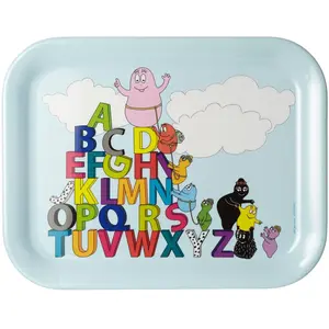 Barbapapa Plateau avec Motif Alphabet Multicolore pas cher