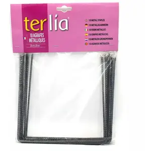 VILMORIN 10 Agrafes métalliques pour fixation paillage - l 20 x L 20 cmVendu parcdiscount