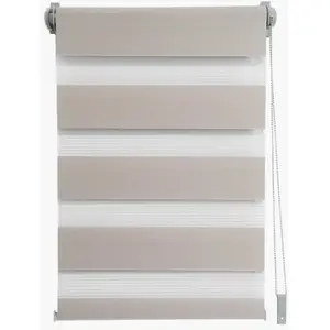 MADECO Store Enrouleur Jour/Nuit "Teintes de Gris" - Taupe - 42 x 190 cmVendu parcdiscount