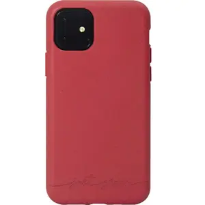 JUST GREEN Coque Bio pour iPhone 11 Rouge pas cher