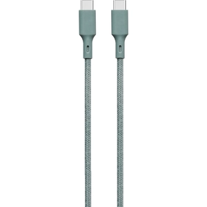Just Green Câble USB-C vers USB-C Recyclable Coton tressé 3A 2 mètres ... pas cher