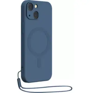 Coque BIGBEN CONNECTED iPhone 14 Pro Max MagSafe silicone bleu pas cher