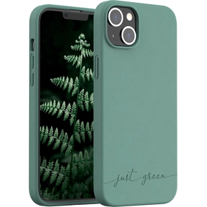 Coque JUST GREEN iPhone 14 Plus Bio vert nuit