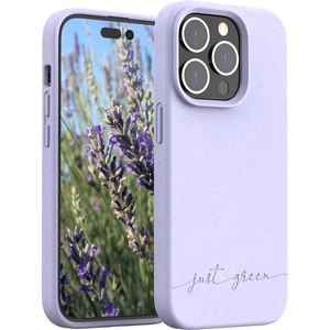 Coque pour iPhone 14 Pro Recyclable Biodégradable Just Green lavande pas cher