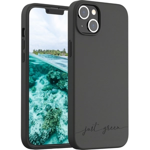 Comparateur de prix : Coque pour iPhone 14 Plus Recyclable Biodégradable Just Green noir