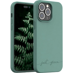 Coque JUST GREEN iPhone 14 Pro Max BIO vert nuit pas cher