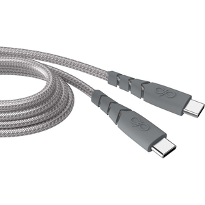 Force Case, Ultraversterkte USB C/USB C-kabel 2m 5A, Grijs pas cher