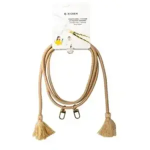 Coque bandoulière beige avec pompons BBC pas cher