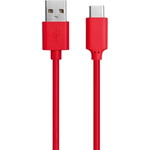 Bigben Connected WOW - Câble USB - USB (M) pour USB-C (M) - 3 A - 1 m - rouge pas cher