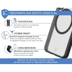 Coque FORCE CASE Samsung S24FE MagSafe Air frost Noire pas cher