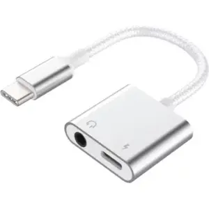 Adaptateur USB C FORCE POWER USB-C/Jack 3.5+USB C 100W Renforcé pas cher