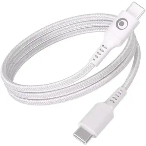 Câble tressé BigBen Connected USB-C vers USB-C 1,2 m BlancVendu parfnac-be