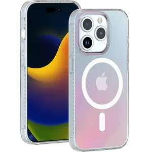 Bigben Connected Coque MagSafe IP15ProMax Semi-transparente Irisée pas cher