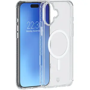 Comparateur de prix : Coque Renforcée Forcecase compatible MagSafe pour iPhone 16 Transparen...