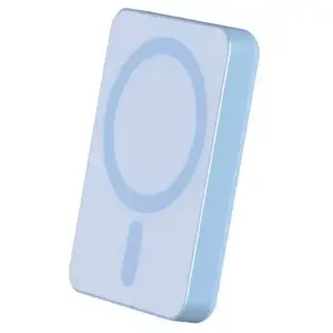 Batterie externe FORCE POWER 5000 mAh USB C 15W Mini magnet bleu pas cher