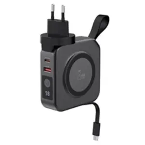 Powerbank sans fil Magnétique Force Power MagSafe 10000 mAh + Chargeur Voyage 20 W USB A+C Noir pas cher