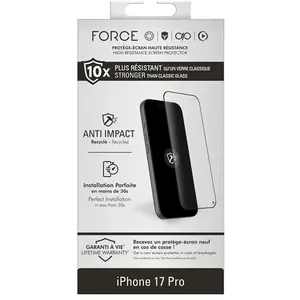 Protection d'écran Forceglass 2,5D Anti-Impact Transparent pour iPhone... pas cher
