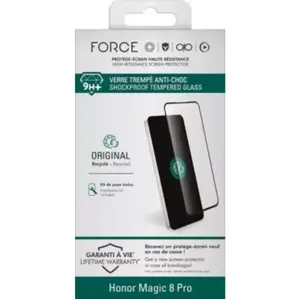 Protège écran FORCE GLASS Honor Magic 8 Pro verre trempé pas cher