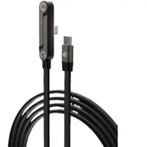 Force Power - Câble Usb  60w Usb-C Vers Usb-C Rétractable Coudé pas cher