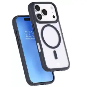 Force Case, Hoesje geschikt voor iPhone 17 Pro - MagSafe Anti-Shock 3m & 360° Bescherming Versterkt, Blauw pas cher