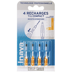 Comparateur de prix : Inava Brossettes 3 Recharges Étroits 1,2mm Orange