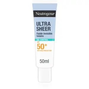 Neutrogena Ultra Sheer Invisible Fluid Sunscreen Oil Control SPF50+ pas cher