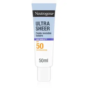 Neutrogena Ultra Sheer Invisible Fluid Sunscreen Age Shield SPF50 pas cher