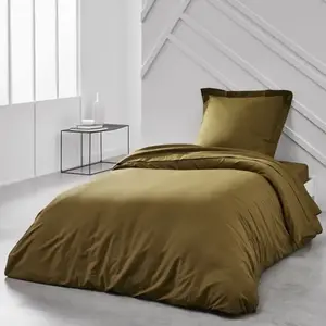 Today Drap Housse En Coton Jersey "Essential" - Bronze - 140 X 190 Cm pas cher