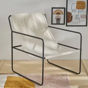 TODAY Chilienne "Retro Mood" En Tissu - Blanc - L 76 X P 63 X H 77 Cm pas cher