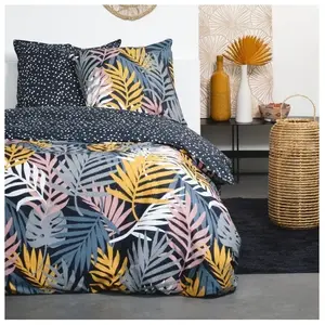 Parure de lit SUNSHINE FLAVIE - TODAY - Noir 240x220 cm pas cher