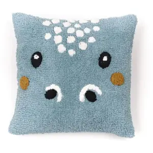 Coussin déhoussable tufté FUNNY - TODAY - Gris 40x40 cmVendu parcdiscount