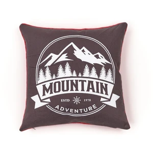 Coussin imprimé carré MOUNTAIN - TODAY - Gris 40x40 cm pas cher