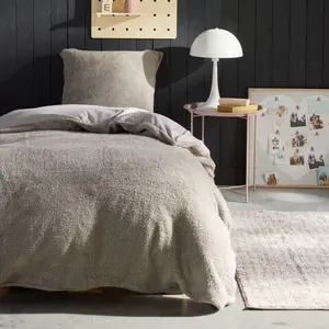 Parure de lit BIEN AU CHAUD - TODAY - Beige 140x200cm pas cher