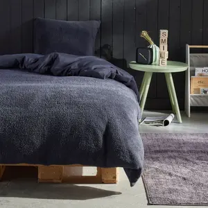 Parure de lit BIEN AU CHAUD - TODAY - Gris anthracite 240x220cm pas cher