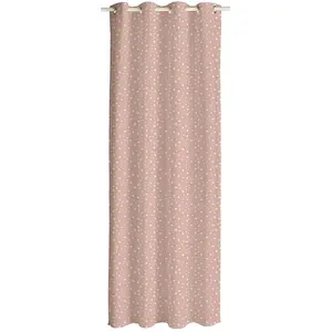 TODAY, Rideau ETOILES Rose - 140x240 cm pas cher