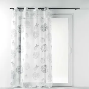 DOUCEUR D'INTERIEUR Voilage à oeillets PARIS PRIX baxo - Blanc - 140x240cm - Synthétique - Contemporain pas cher
