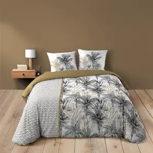 douceur d'intérieur, Parure 3 Pièces (260 x 240 cm) Dakar, 100% Coton pas cher