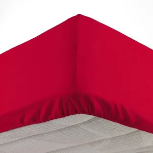 douceur d'intérieur, Drap Housse (90 x 190 cm) Oscar Rouge, Microfibre... pas cher